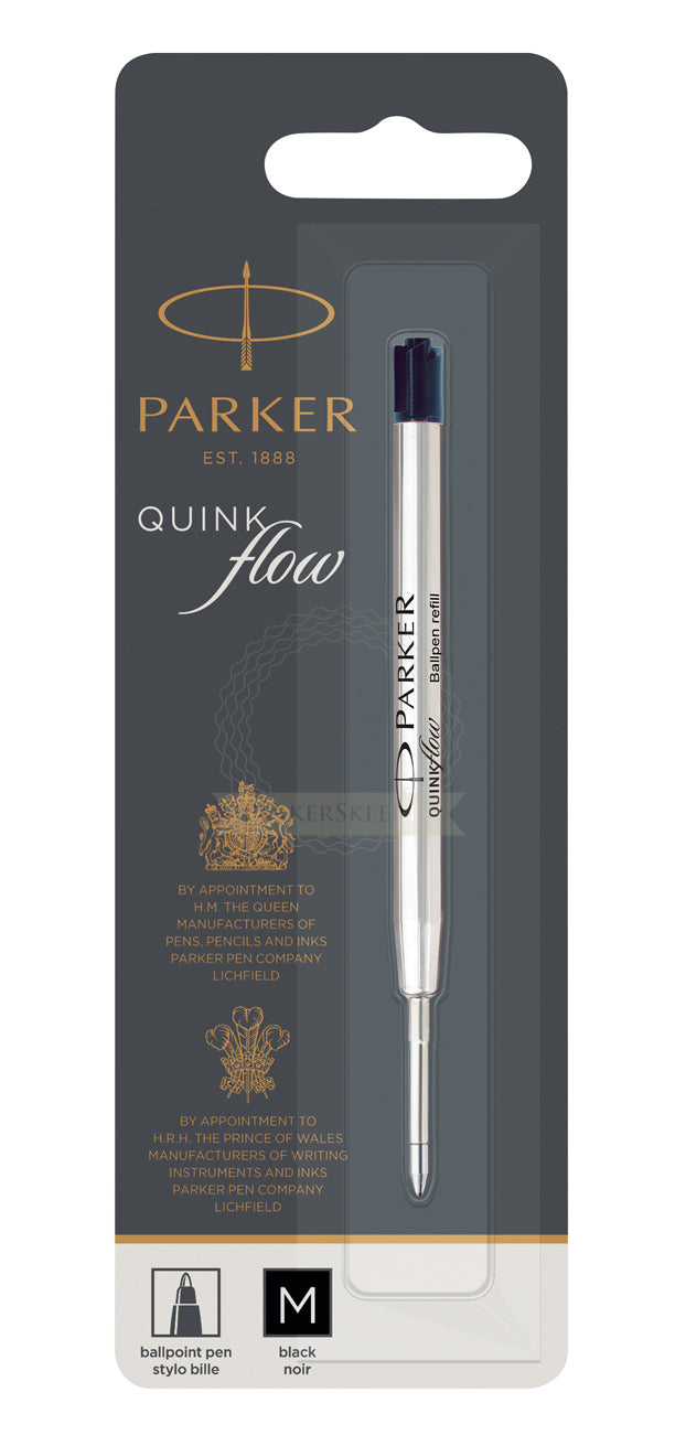 Parker Kugelschreiber-Mine – Schwarz, 1 mm, dokumentenecht, geruchsarm, 1 Stück