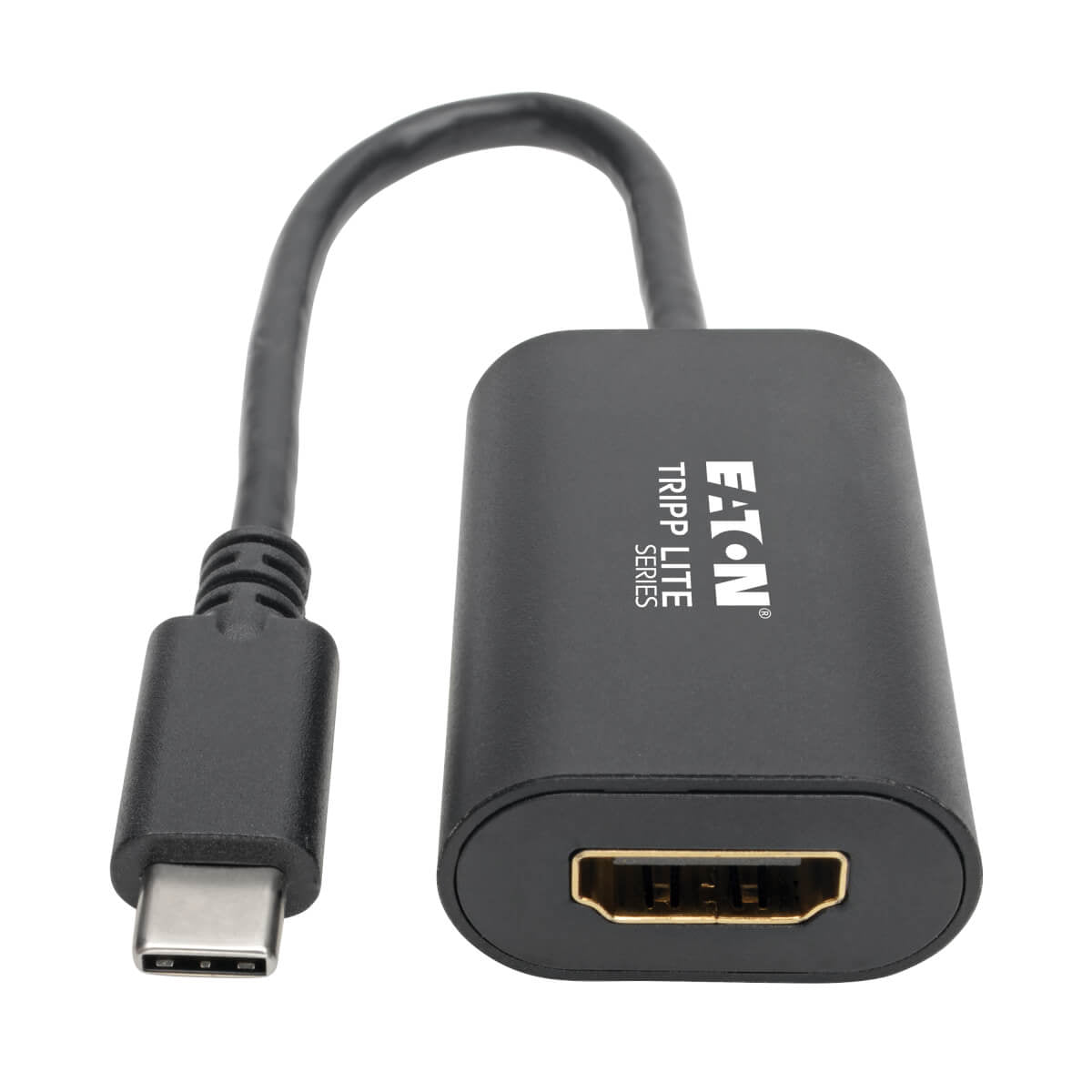 Tripp Lite U444-06N-HD4K6B USB-C zu HDMI Adapter – 4K (4096 × 2160) @ 60 Hz, 0,152 m, HDCP 2.2, Schwarz