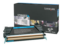 Lexmark Toner – cyan, 10000 Seiten