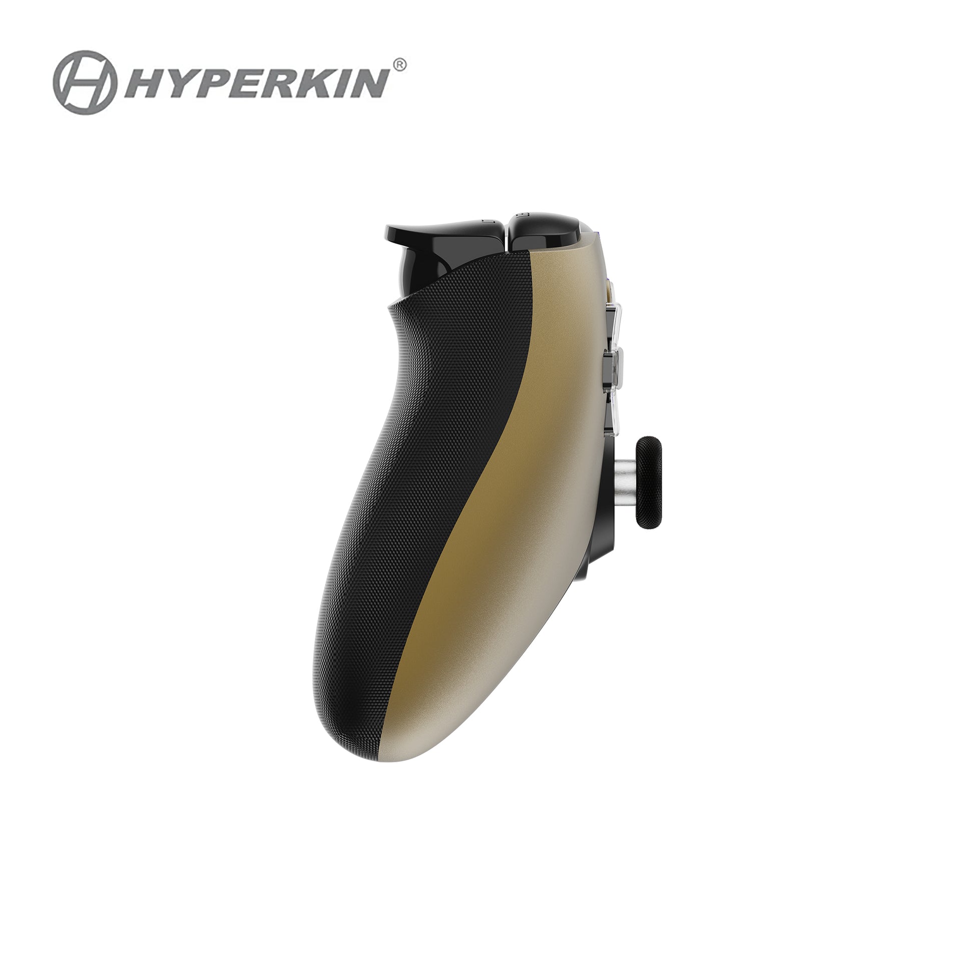 Hyperkin Competitor M01638-GD – Gamepad – Kabelgebunden (USB-C), Vibration, Gold, Schwarz