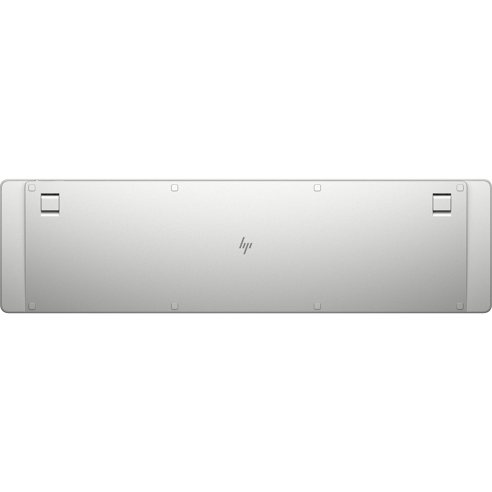 HP 970 Programmierbare Wireless K – Tastatur – Bluetooth – USB-C Ladeport – Silber