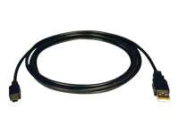 Tripp Lite USB-Kabel – USB-A auf Mini-USB-B Kabel – USB 2.0 (480 Mbit/s) – 1,83 m – Goldstecker – Schwarz