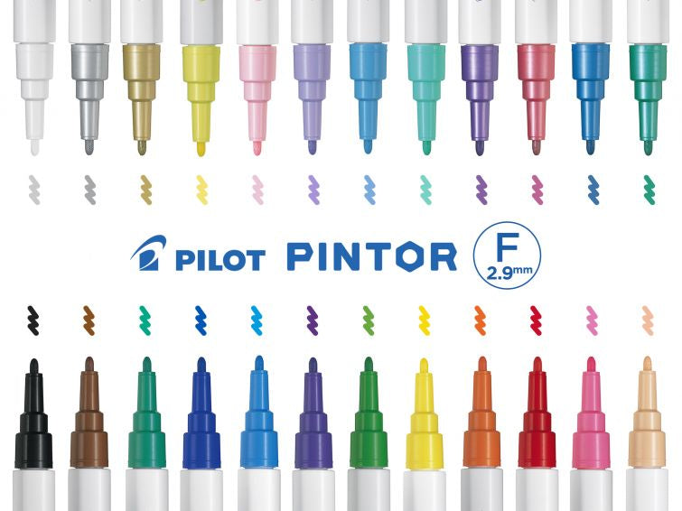 Pilot Bastelset Geschenkanhänger Tannenbaum – 4 Pigmentmarker, 5 Kraftpapiervorlagen – 180 × 105 × 40 mm