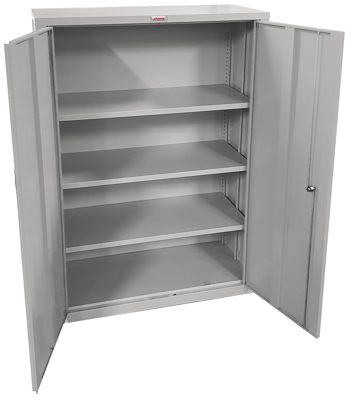 Phoenix Safe Co. SCF1491GGK – Aktenschrank, 3 Regale, abschliessbar, Stahl, 915 × 370 × 1400 mm, Grau
