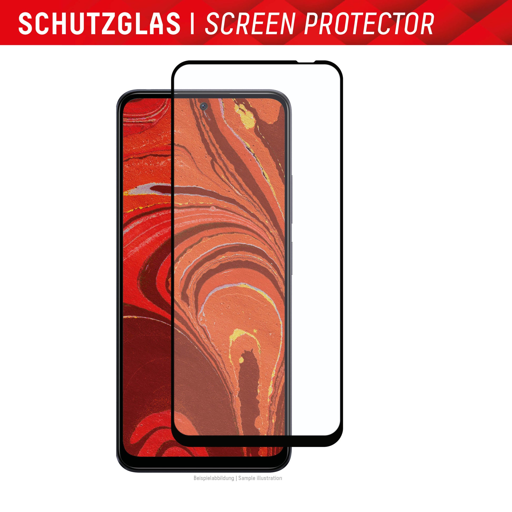 E.V.I. Displayschutz (Folie), Full Cover – für Redmi 12 – mit Applikator