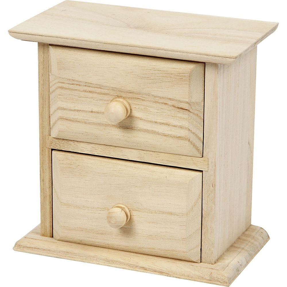 Creativ Company Truhe – Holz – natur – 130 × 130 × 75 mm