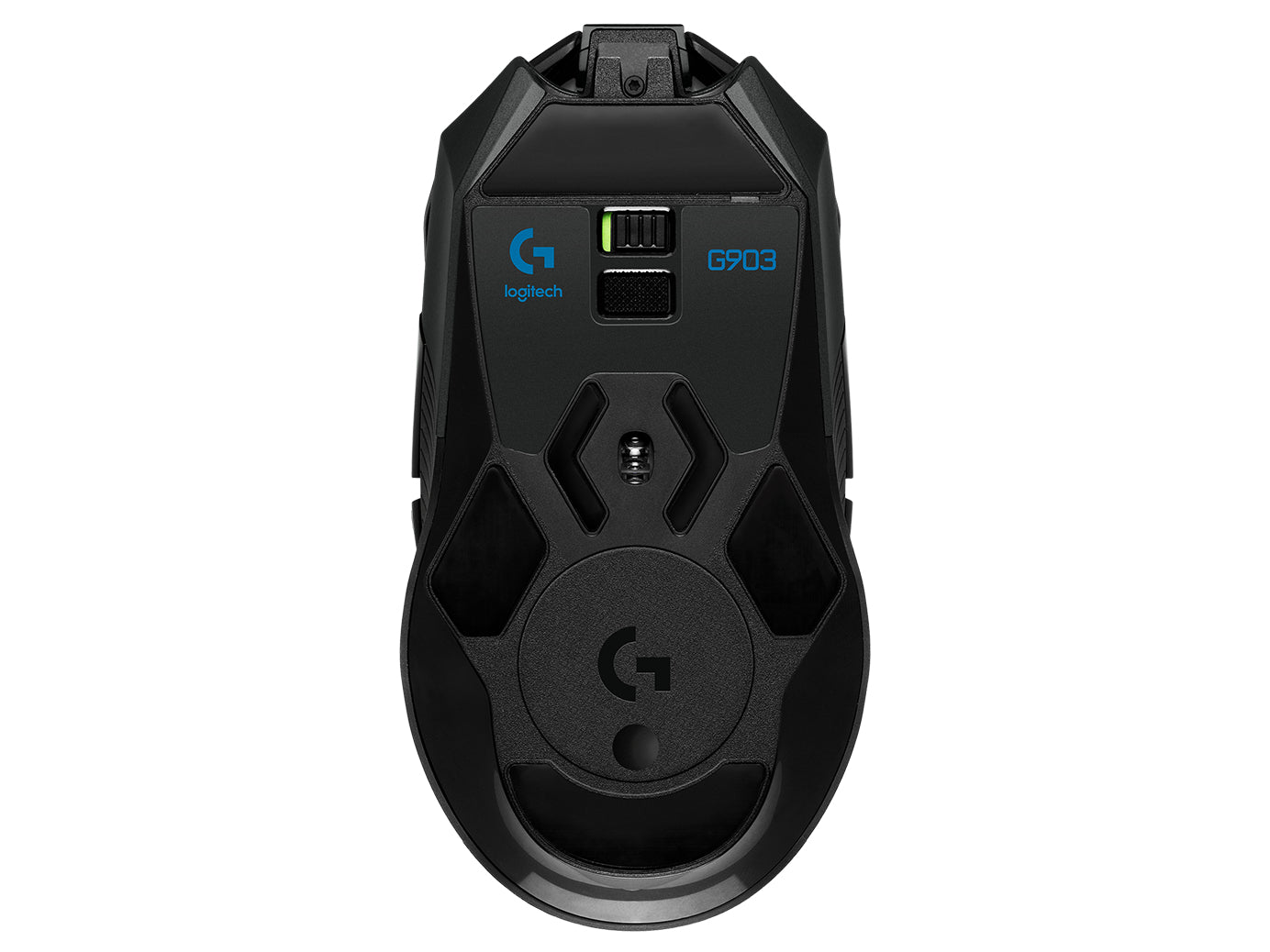 Logitech G G903 LIGHTSPEED – Gaming-Maus – Kabellos (2,4 GHz), 25600 DPI, RGB-Beleuchtung, beidhändig, Schwarz