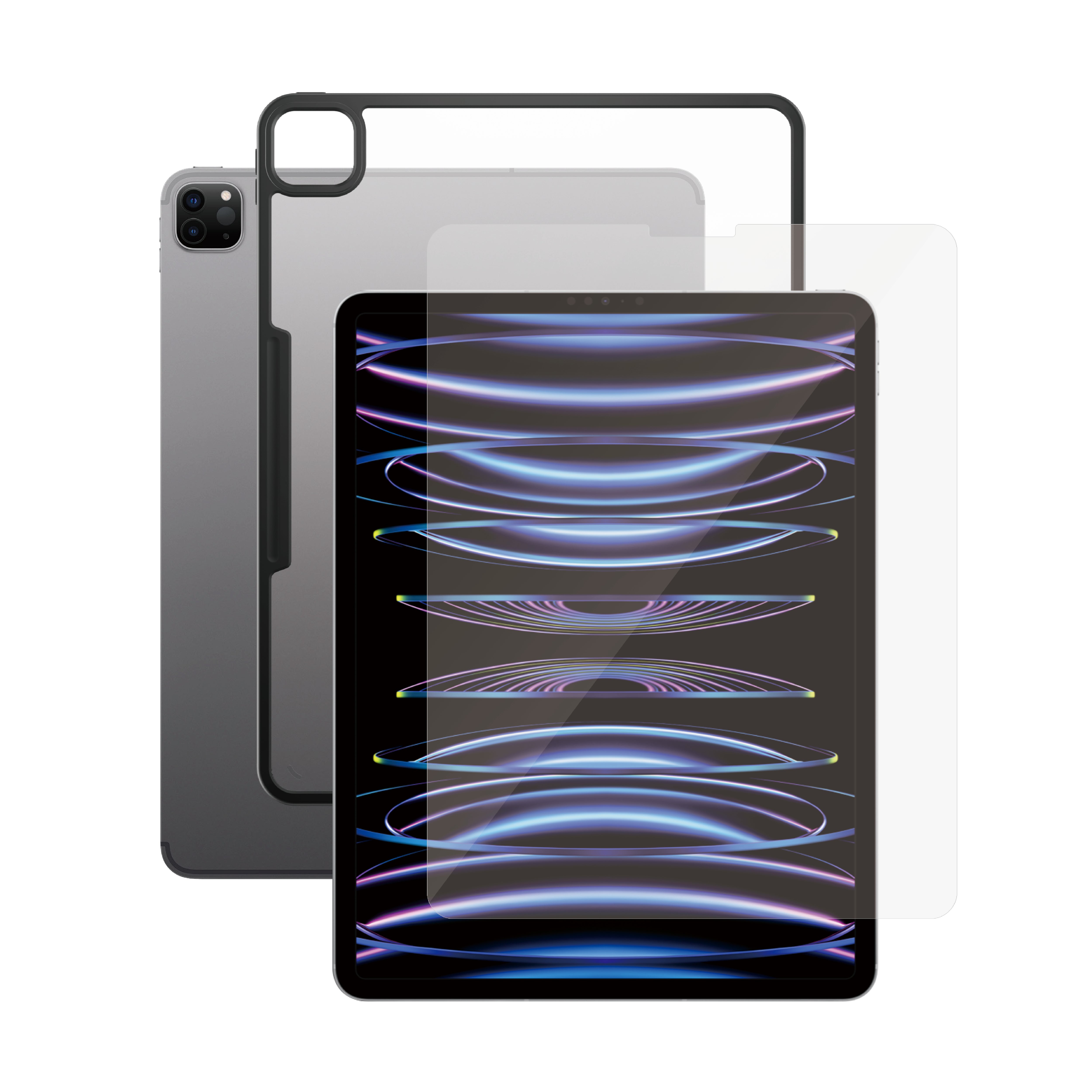 PanzerGlass SAFE. Ultra Wide Fit Displayschutzfolie – für iPad Pro 12,9" (5. Gen./2021), Gehärtetes Glas