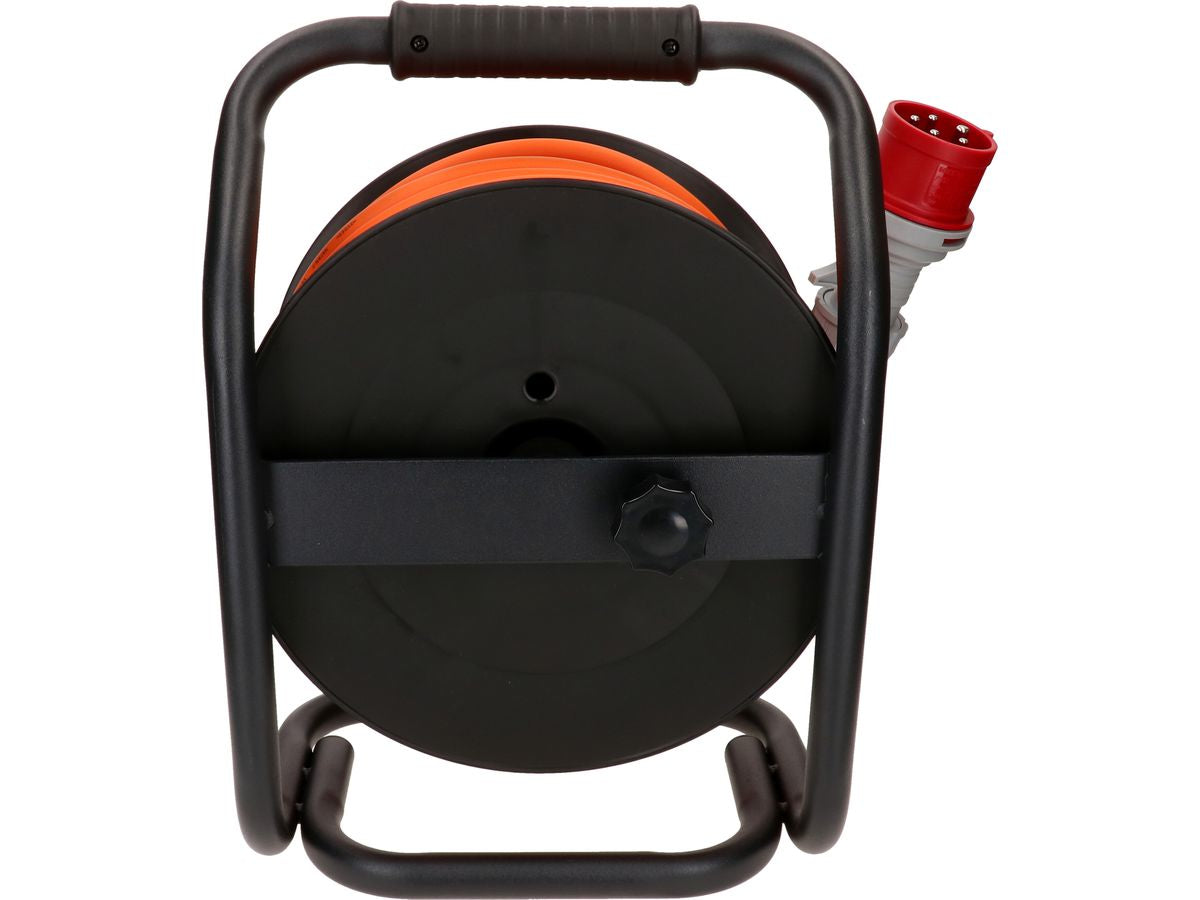 Max Hauri AG Max Hauri Kabelrolle, 30 m, (2×T25 + 1×CEE 16-5), IP44, Eingang CEE 16-5 – schwarz