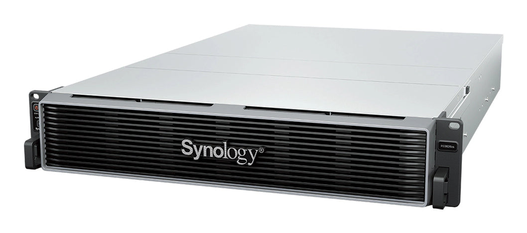 Synology RS3626xs – 12-Bay Rack 2U NAS – Intel Xeon D-1726, 8 GB RAM, 10GbE, DSM, redundantes Netzteil
