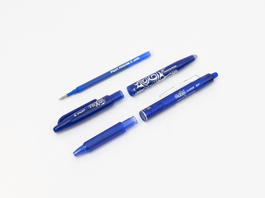 Pilot FriXion Roller-Patronen für Ball, Clicker, LX + 1 weitere – pink, 0,7 mm, löschbar, geruchsarm, 3 Stk.