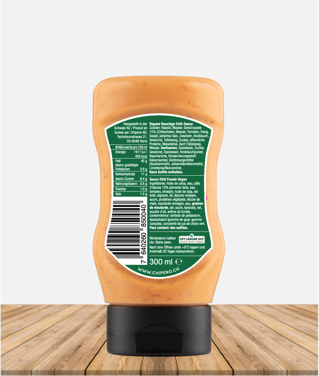 Chipeno Rauchige vegane Chilisauce – 300 ml