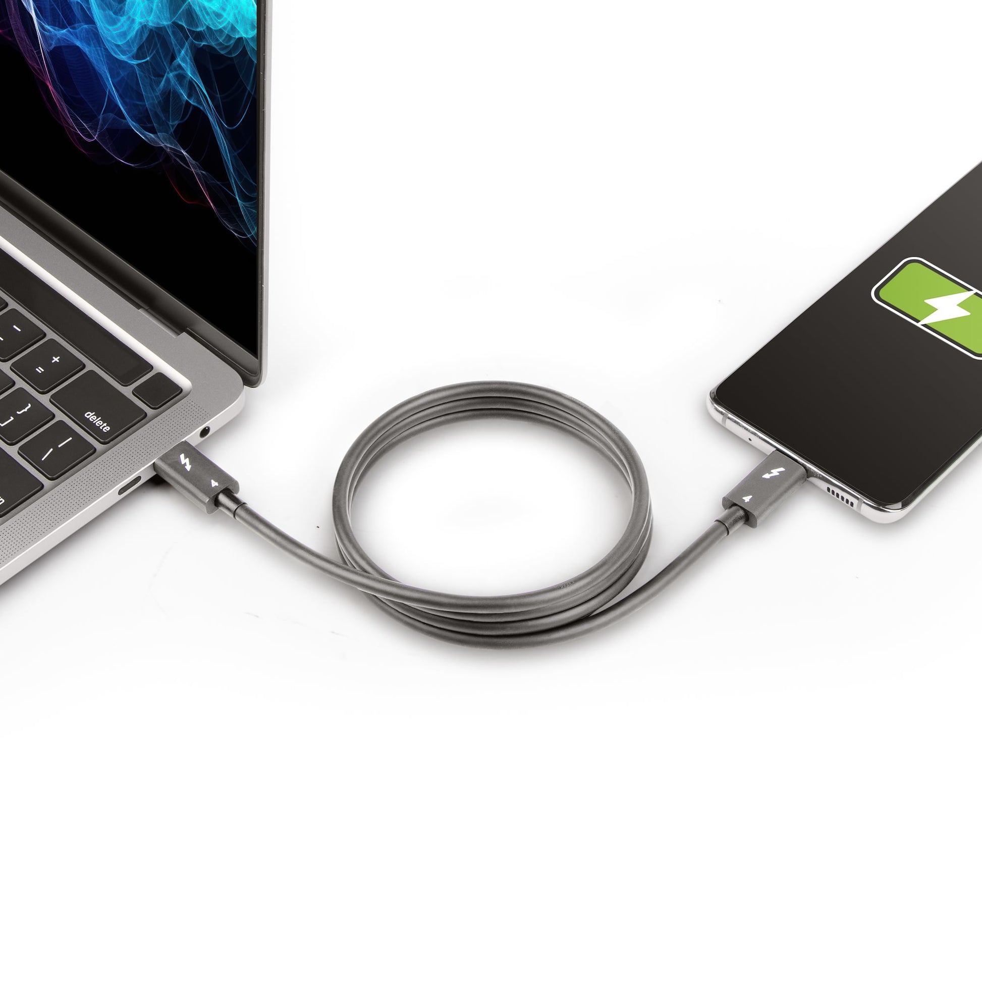 StarTech.com Thunderbolt 4 (USB-C) Kabel – 40 Gbit/s – 1 m – PD 100 W – 8K/60 – TPE-Mantel – Schwarz