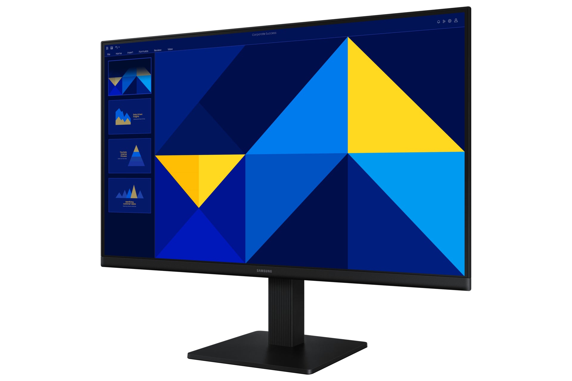Samsung S30Gd – Monitor, 24", 1920 × 1080 (Full HD), IPS, 100 Hz, 250 cd/m², VESA 100 × 100, Schwarz