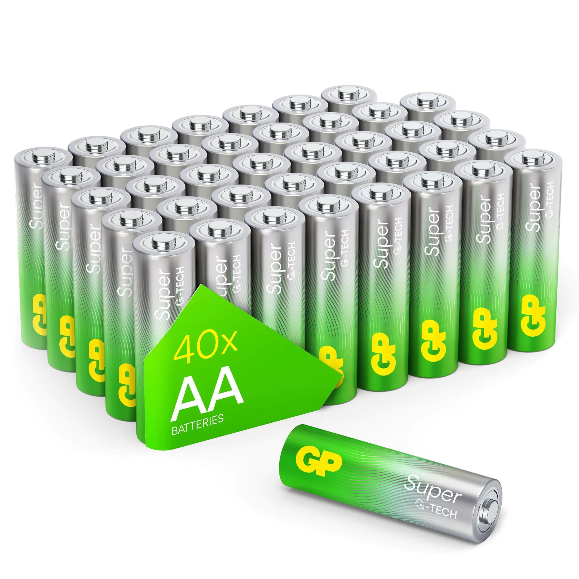 GP Batteries AA Batterien, Alkaline, 1,5 V – 40 Stk.