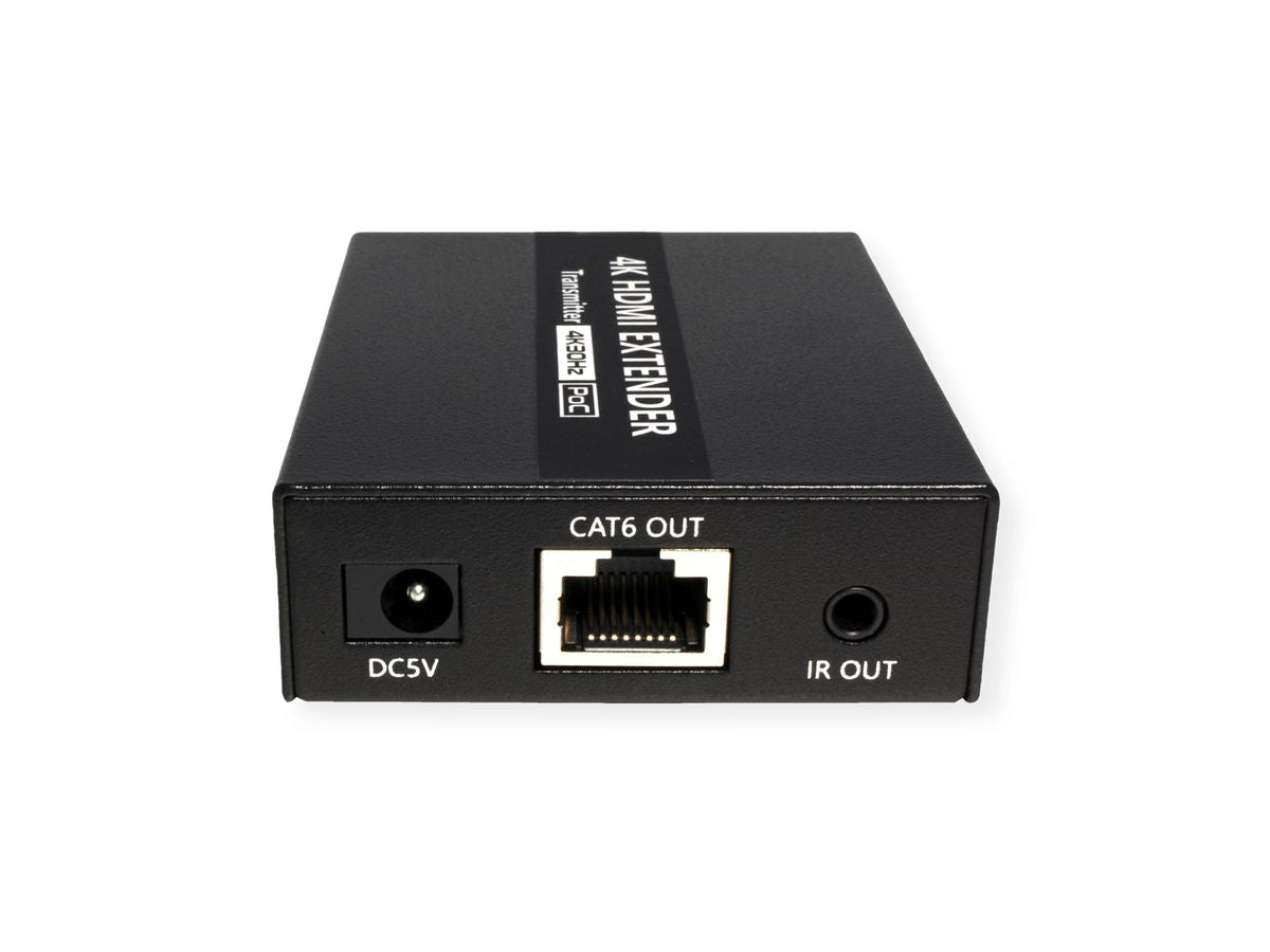 VALUE HDMI Extender-Set, über Cat6a, 1× HDMI In / 1× HDMI Out, 4K@30 Hz, 40 m, HDR, HDCP, Schwarz