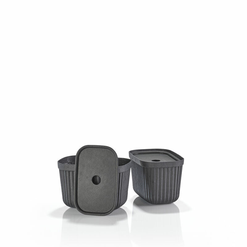 Zone Denmark Aufbewahrungsbox 3,2 l – Papier – Schwarz – 150 × 230 × 150 mm – 2 Stück