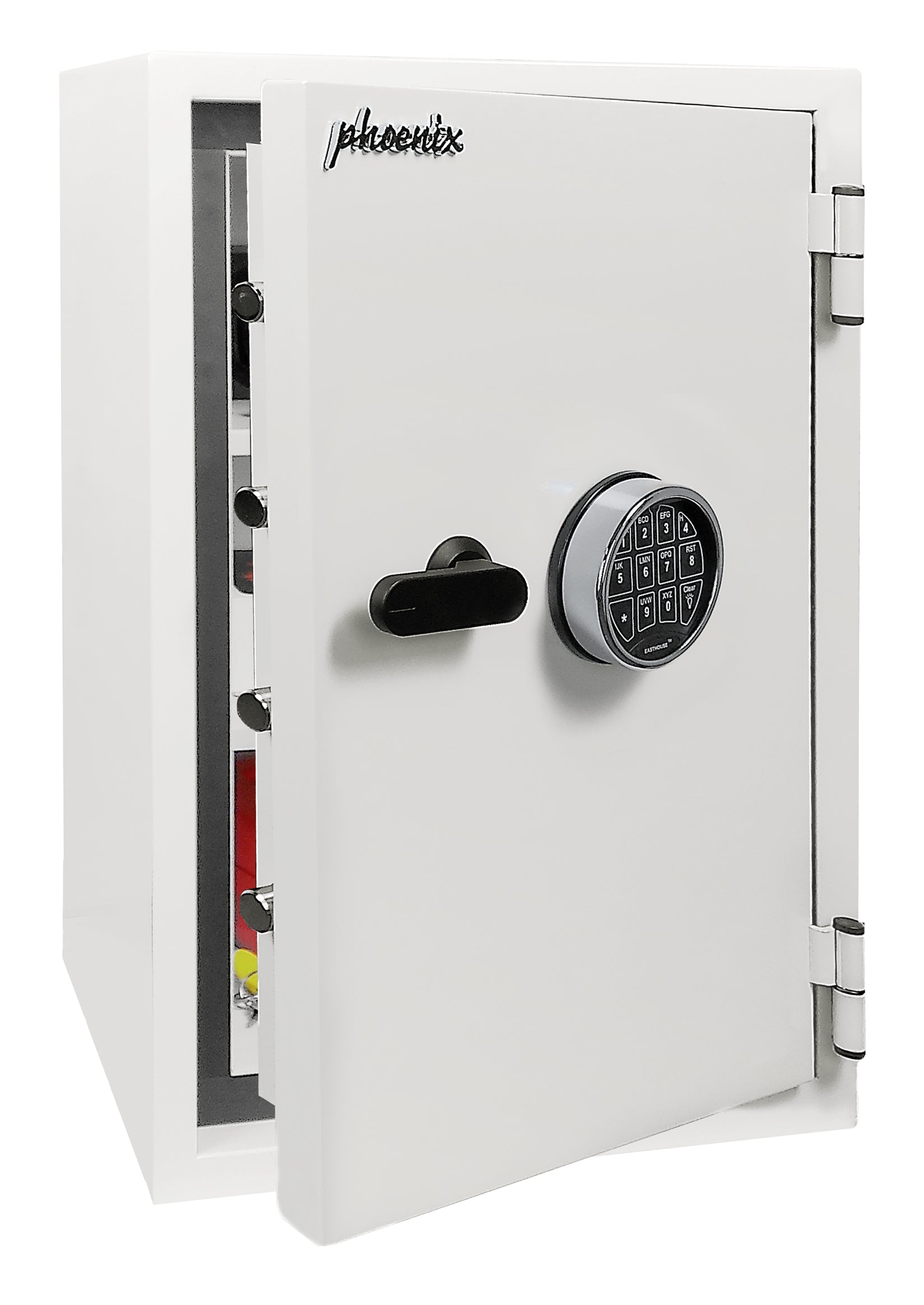 Phoenix Safe Co. Phoenix Dokumentenschutz-Tresor Fortress SS1463E – Elektronikschloss – 53 l – 60 Minuten Feuerschutz – Bodenmontage