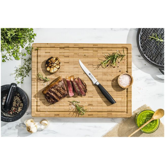 ZWILLING All Star Steakmesser – 12 cm, Glatter Schliff, Edelstahl, Kunststoffgriff, Schwarz
