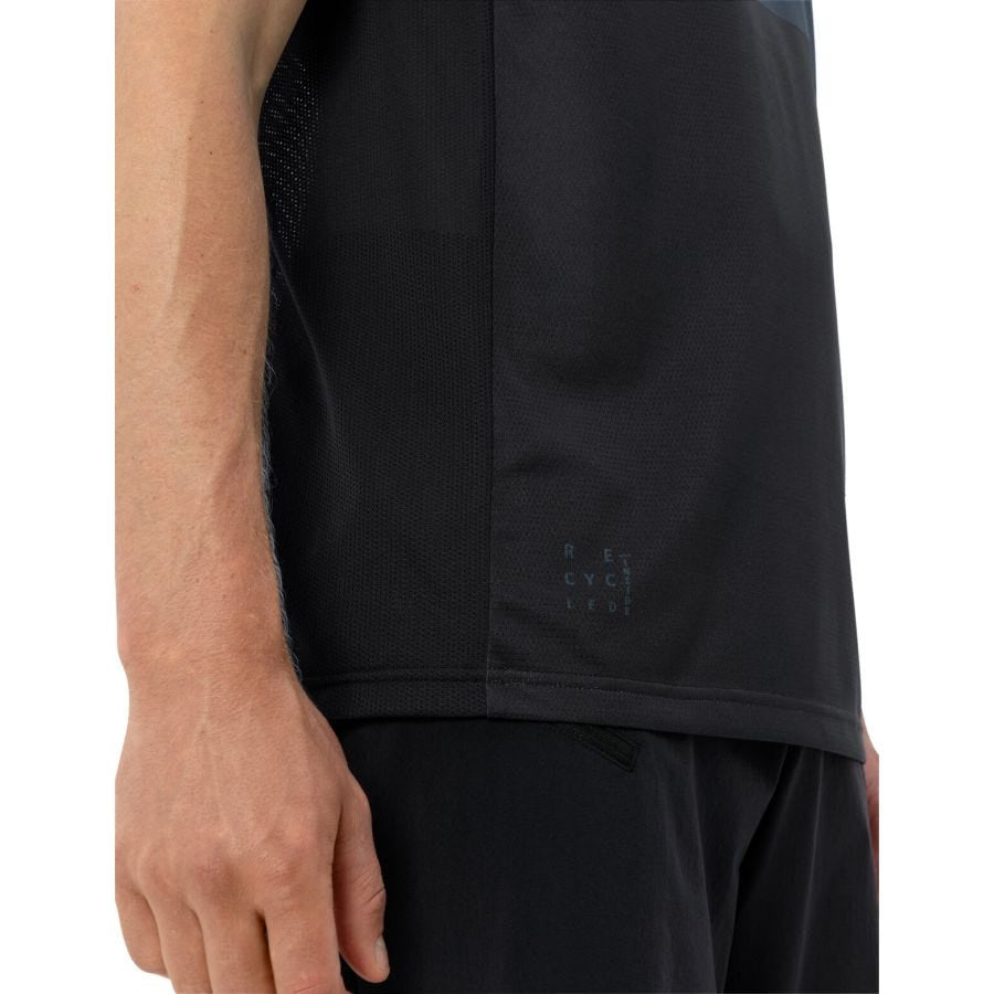 VAUDE T-Shirt Moab VI – L – Grau, Polyester (recycelt), Grüner Knopf
