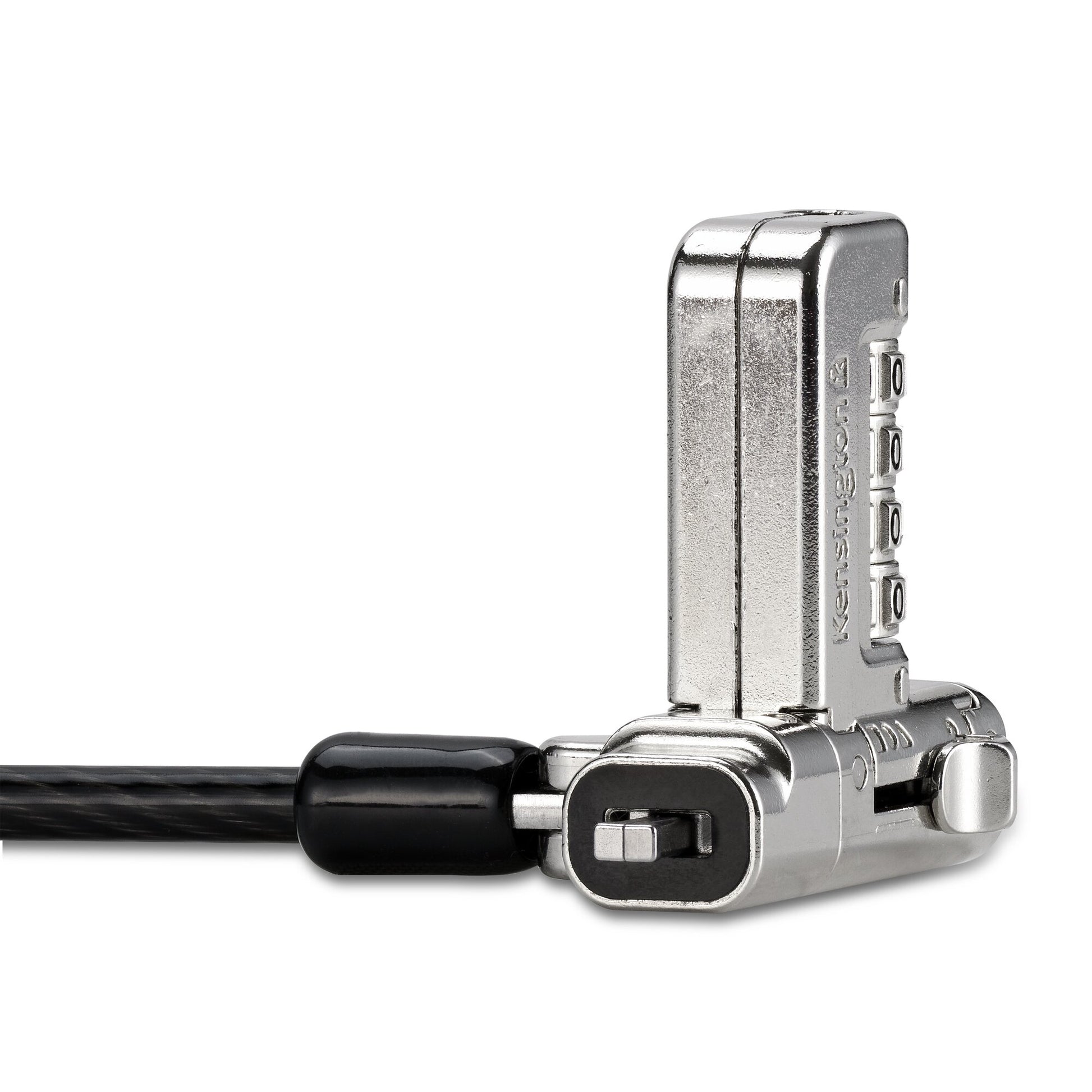 Kensington Universelles 3-in-1 Kombinationsschloss für Notebooks – 1,8 m Kabel, Karbonstahl – Schwarz