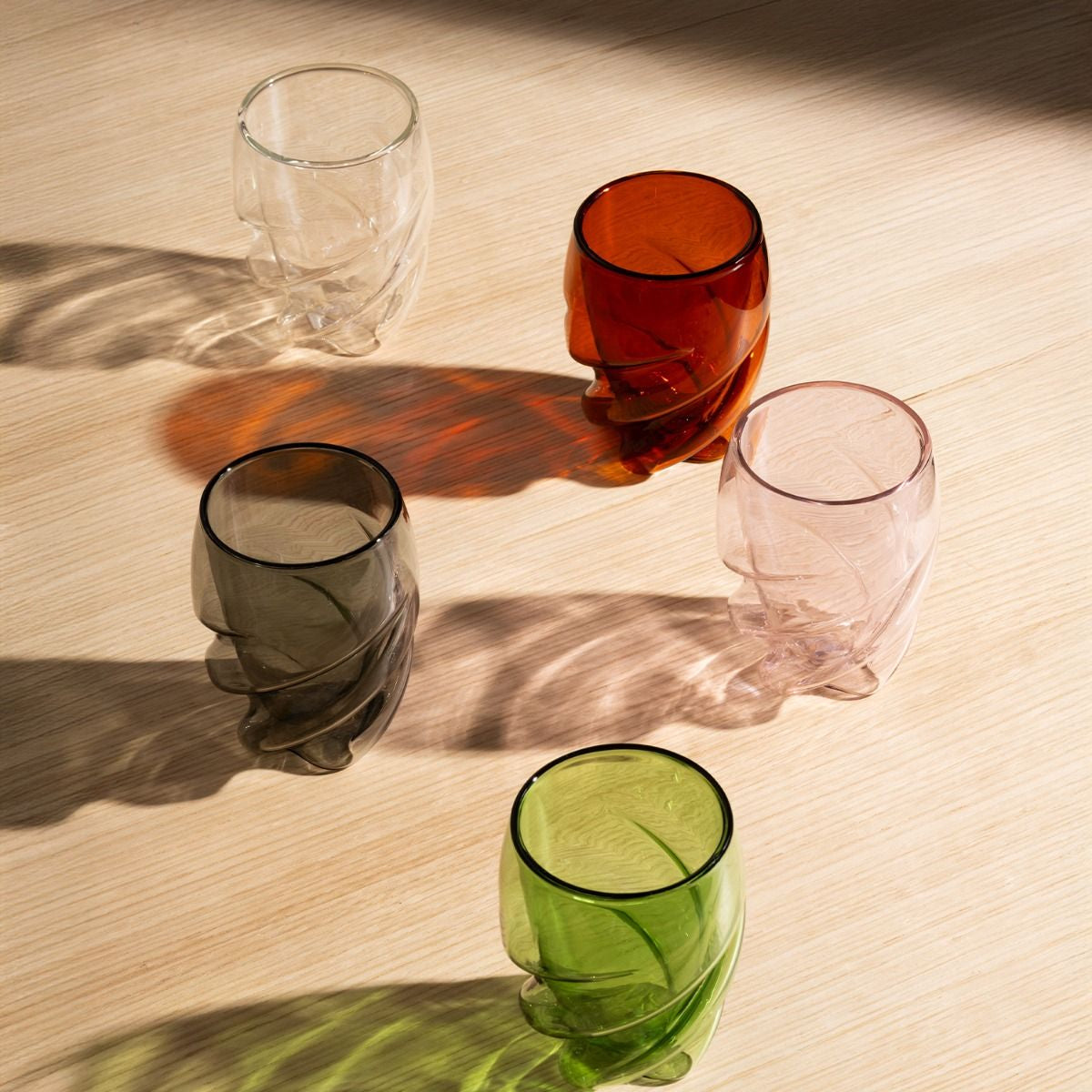 Bodum Pavina Paris Doppelwandglas – 0,27 l, Borosilikatglas, Rot, Doppelwandig, 6 Stück