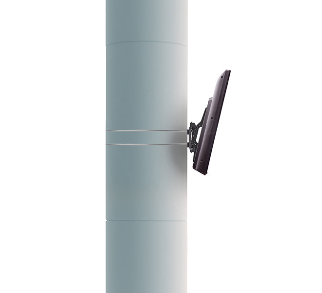 B-Tech Säulenhalterung – bis 50 kg, für Ø 140–750 mm – Schwarz