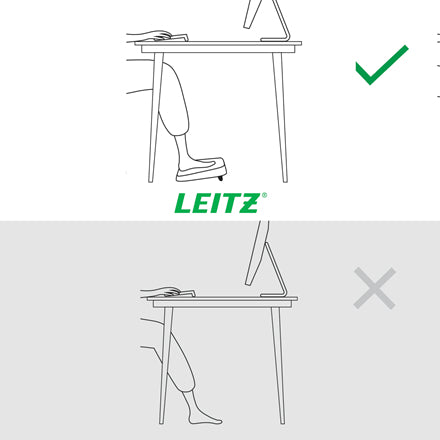 Leitz Ergo verstellbare Fussstütze – recycelbar, rutschfest