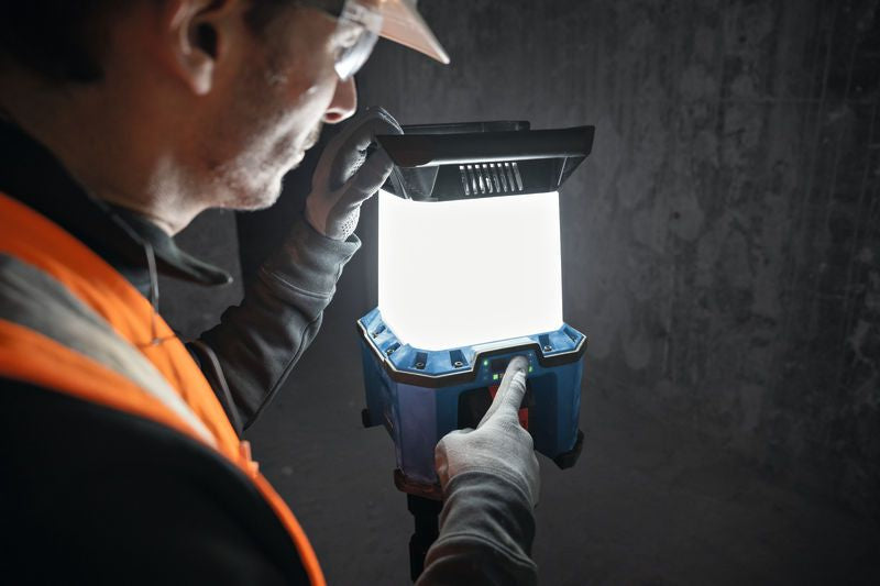 Bosch Arbeitsleuchte GLA 18VH-7500 – 7500 lm, 360°, 18 V Akku, dimmbar