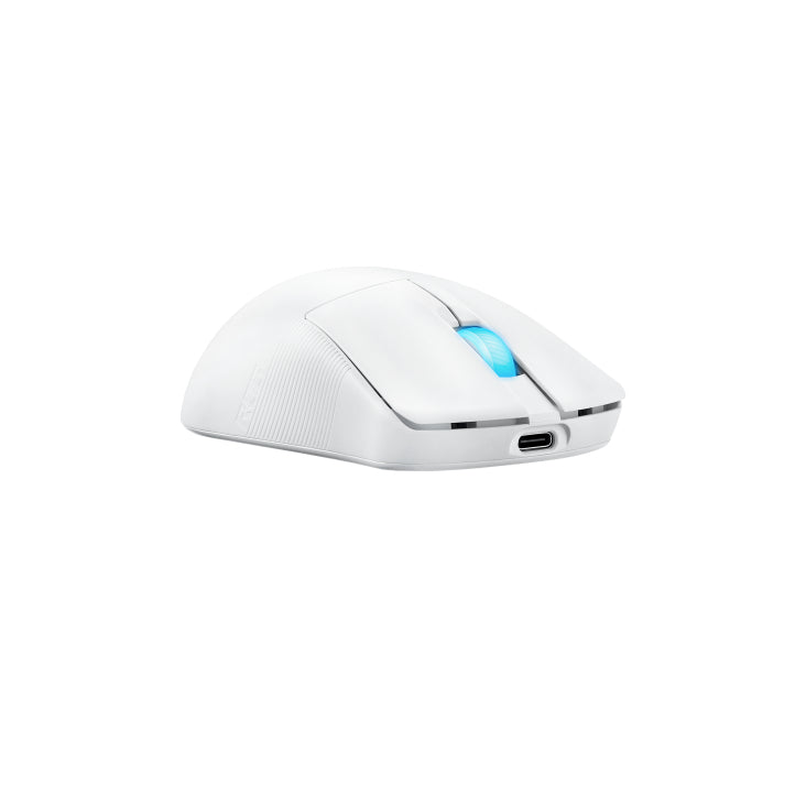 ASUS ROG Harpe Ace Mini WE Gaming-Maus – kabellos, 42'000 dpi, 8'000 Hz, beidhändig, Beleuchtung, weiss