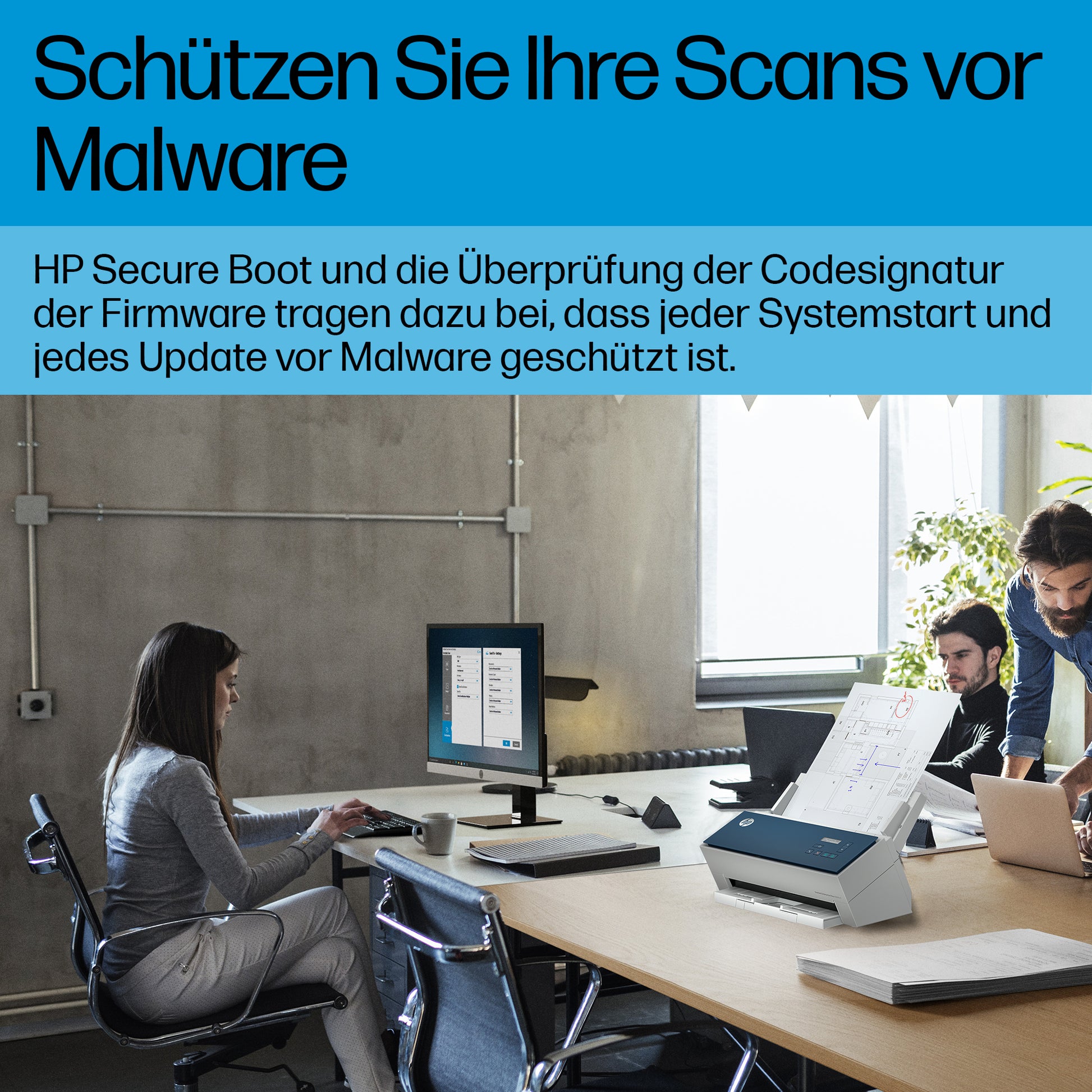 HP ScanJet Enterprise Flow 9000 s1 – Einzugsscanner, A3, Duplex, 80 ppm, ADF 100 Blatt, USB