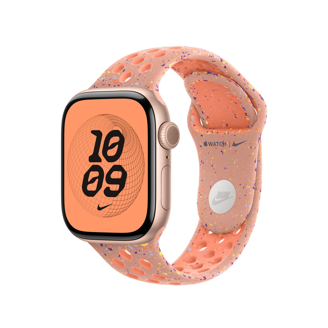 Apple Nike Sport Band – Armband – für Apple Watch 42 mm, Alpenglow Pink, S/M, Polymer (recycelt)