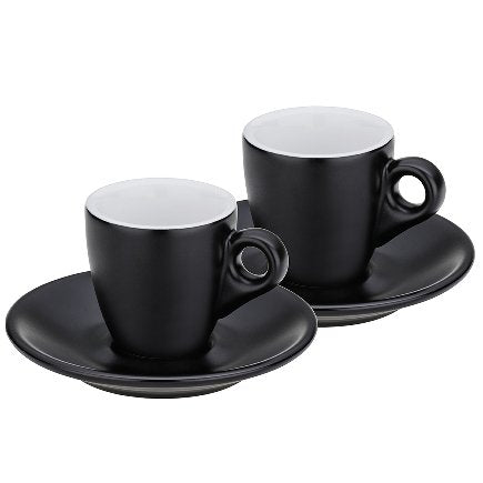 Kela Espressotasse – 50 ml, H 6,5 cm, Keramik, schwarz