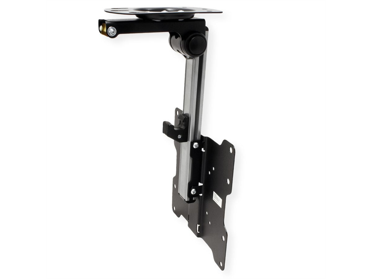VALUE Deckenhalterung – 17–37" – VESA 75×75–200×200 – bis 20 kg, Teleskopmast, neigbar – schwarz