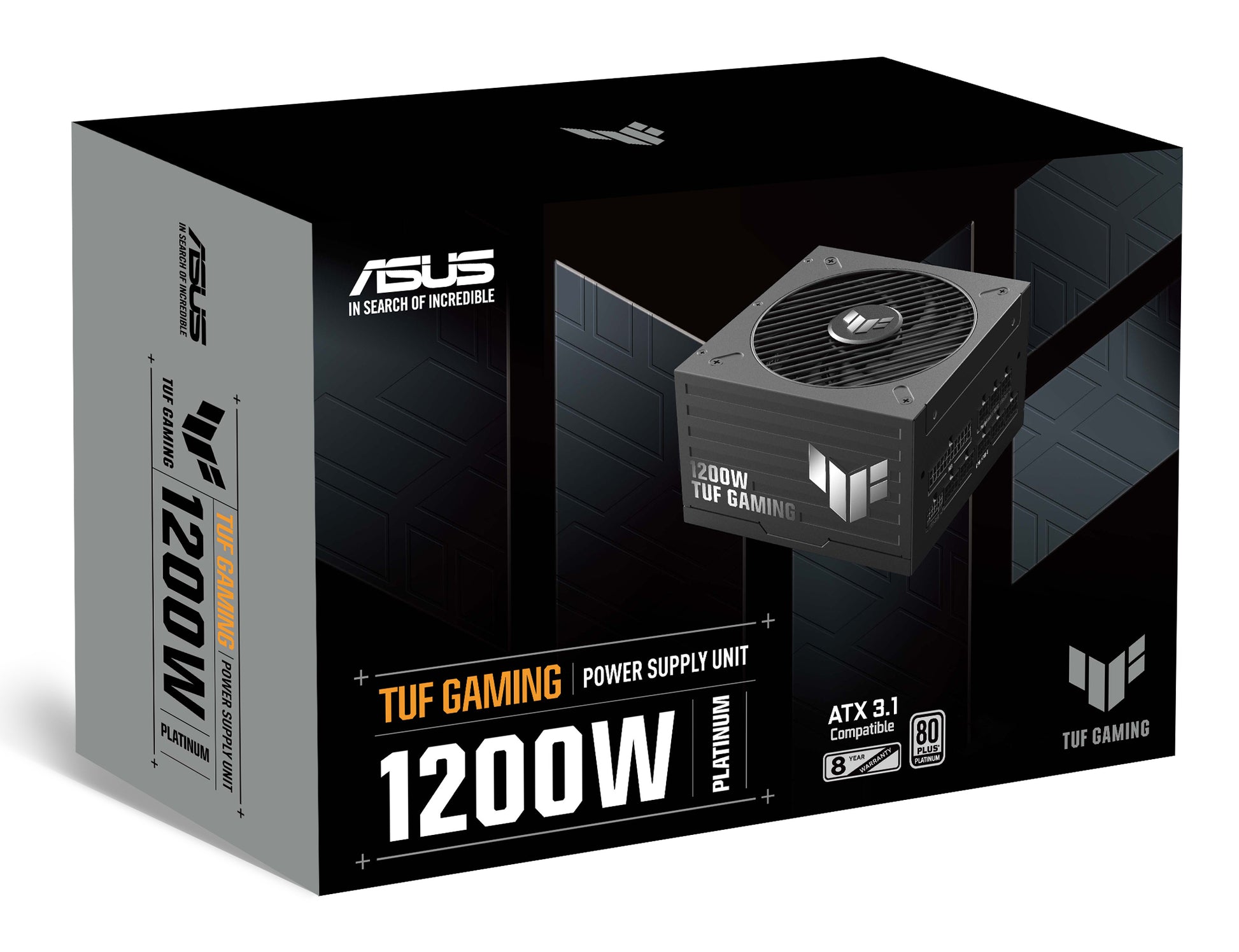 ASUS TUF Gaming 1200P ATX-Netzteil 1200 W 80 PLUS Platinum – vollmodular, ATX 3.1, 12VHPWR