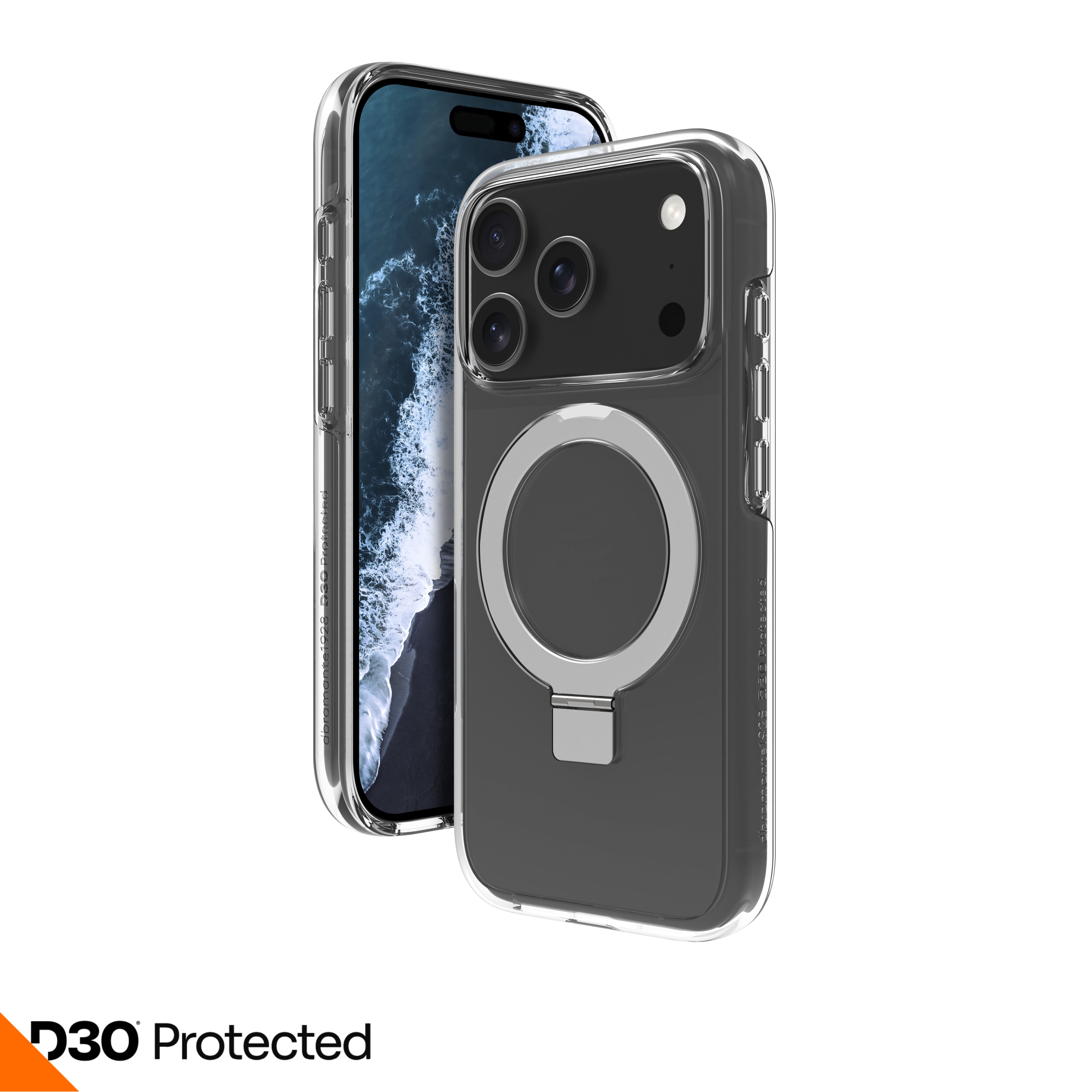 dbramante1928 Iceland Ultra Backcover – für Apple iPhone 17 Pro, MagSafe, Transparent, bis 4 m Sturzsicher