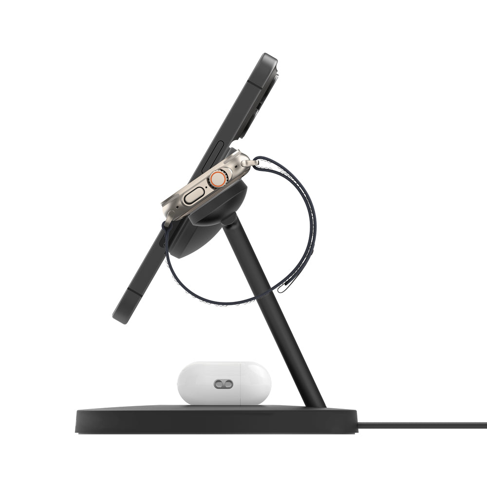 Belkin Boost Charge Pro 3-in-1 Ladestation – 15 W, Qi2, magnetisch – für Apple Watch