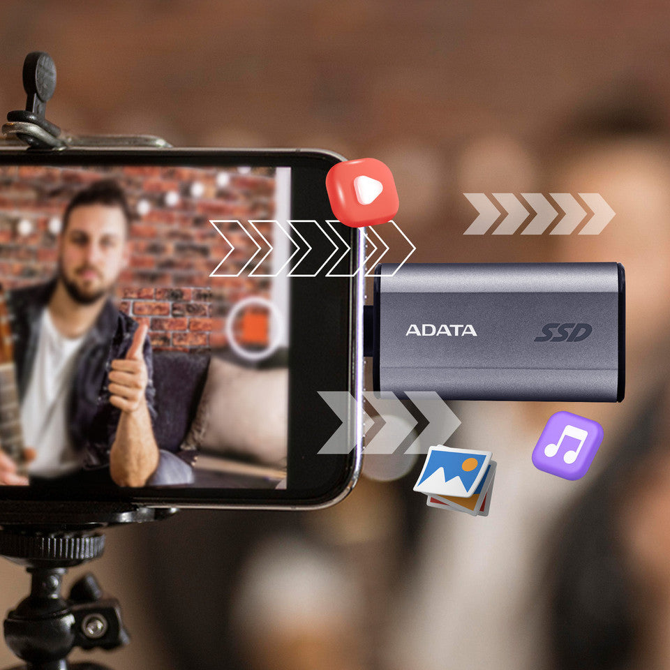 ADATA Flash SC750 Speichergerät – 500 GB, USB Typ-C (USB 3.2 Gen 2)