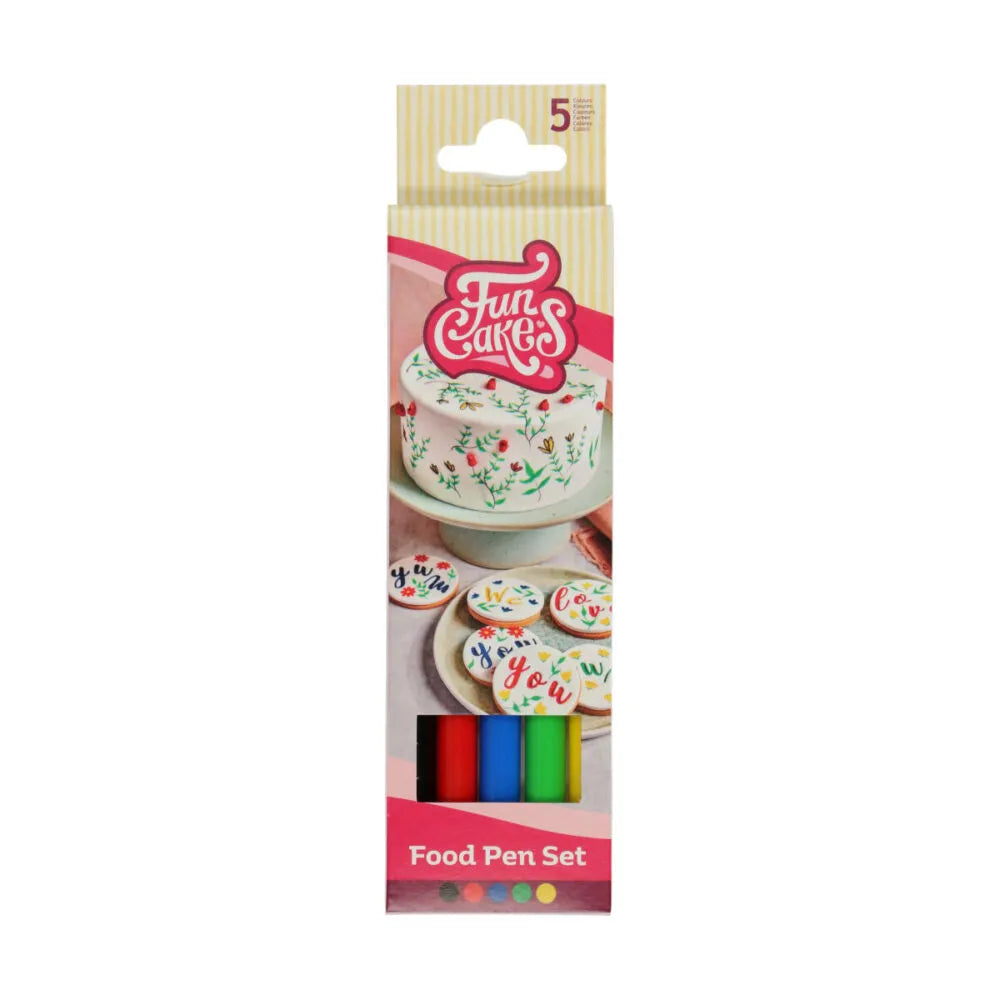 FunCakes Lebensmittelstifte, 5 Stk., mehrfarbig