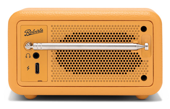 Roberts Radio Roberts Revival Petite 2 – DAB-/Internetradio – Tischradio – UKW, Bluetooth – Dunkelgelb