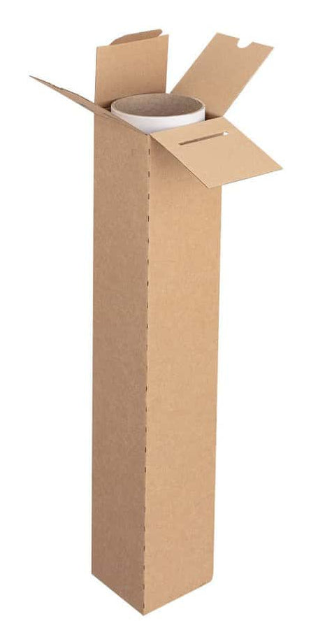 Brieger Vierkanthülse – 980 × 100 × 100 mm, braun – 1 Stk.