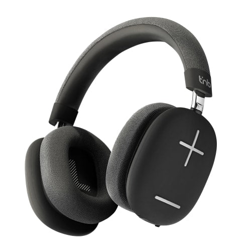 T'nB Bounce Max Over-Ear Kopfhörer – Stereo, Kabel + BT, 3,5 mm Klinke, ANC, Schwarz/Grau, BT 5.3