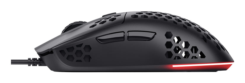 Trust GXT 928 Helox – Gaming-Maus – Kabelgebunden (USB-A), 6400 DPI, RGB-Beleuchtung, rechts, Schwarz