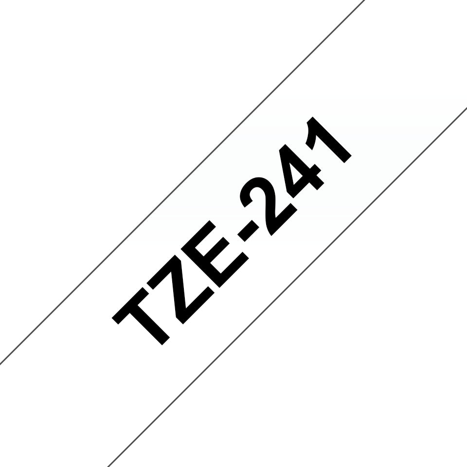 Brother Schriftband – 18 mm × 8 m, weiss, schwarz