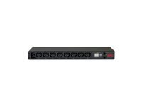 APC Rack-PDU (mit Messfunktion) 3680 W – 16 A 200–230 V, 1U – C13×8, Eingang IEC C20 – schwarz