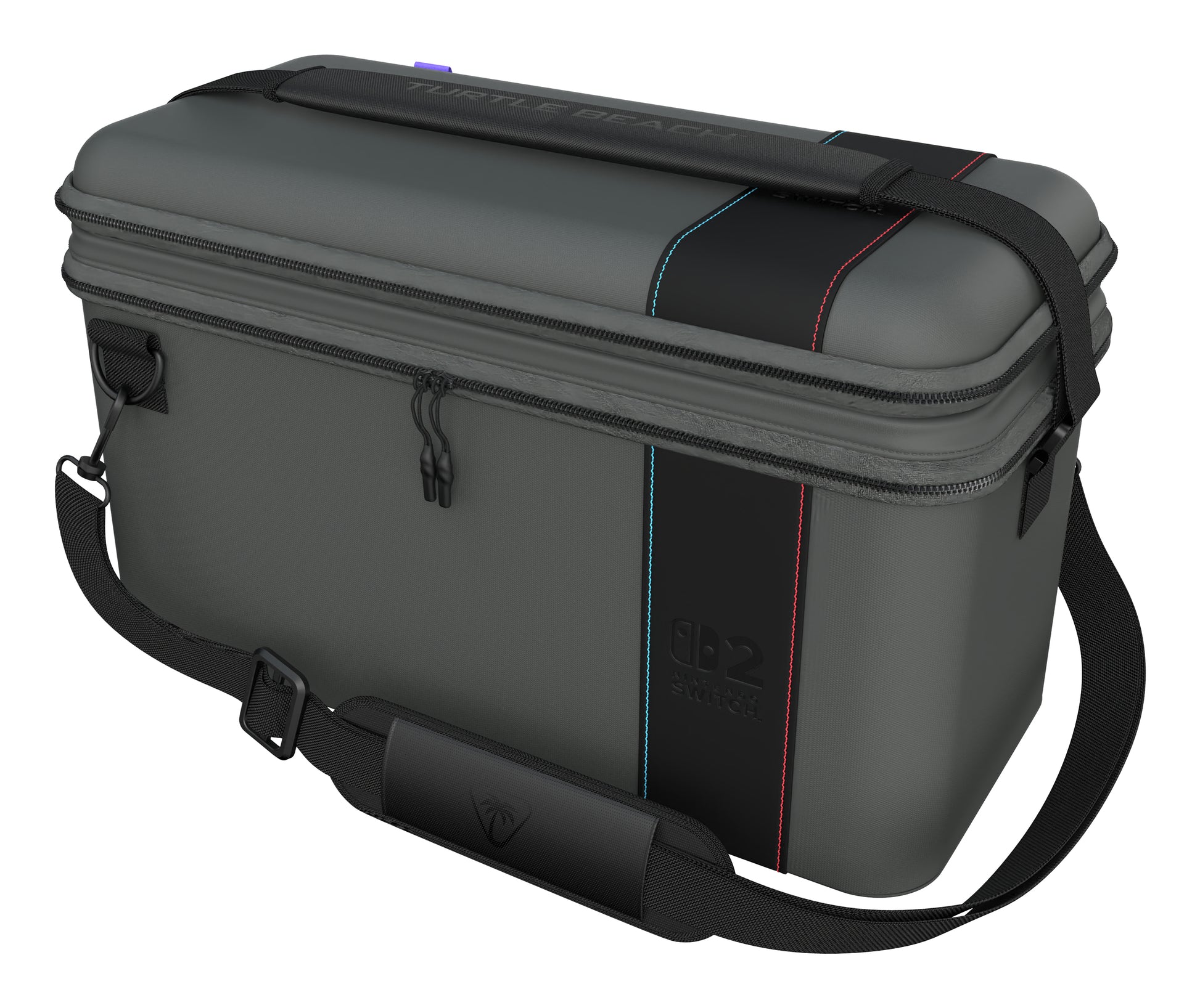Turtle Beach 2-in-1-Etui PlayTrek – für Nintendo Switch 2 – 148×320×203 mm – anthrazit – EVA/Polyester/TPU