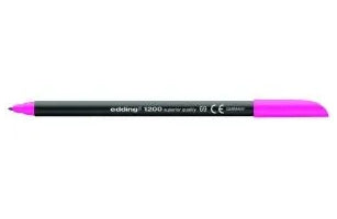 Edding 1200 Filzstift Neon – Rundspitze, 1 mm, wasserbasiert, Pink