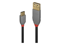 Lindy USB-C (Stecker) auf USB-A (Buchse) Adapter, USB 2.0, 15 cm