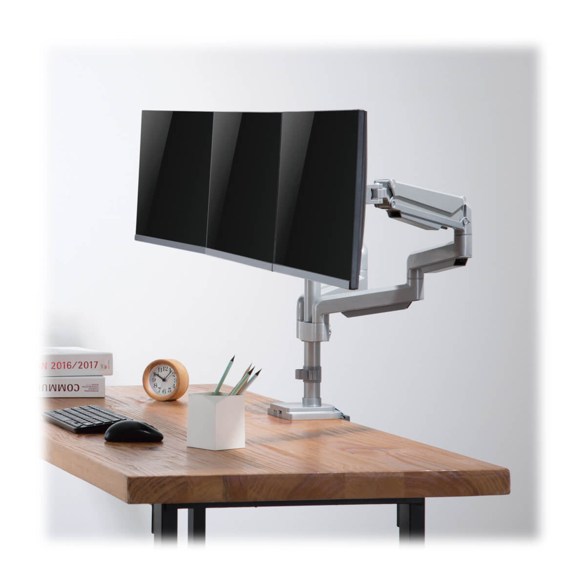 Tripp Lite DDR1730TAL – Monitorarm Tischhalterung – Klemme/Durchführung – 3 Monitore – 17–30" – VESA 75×75/100