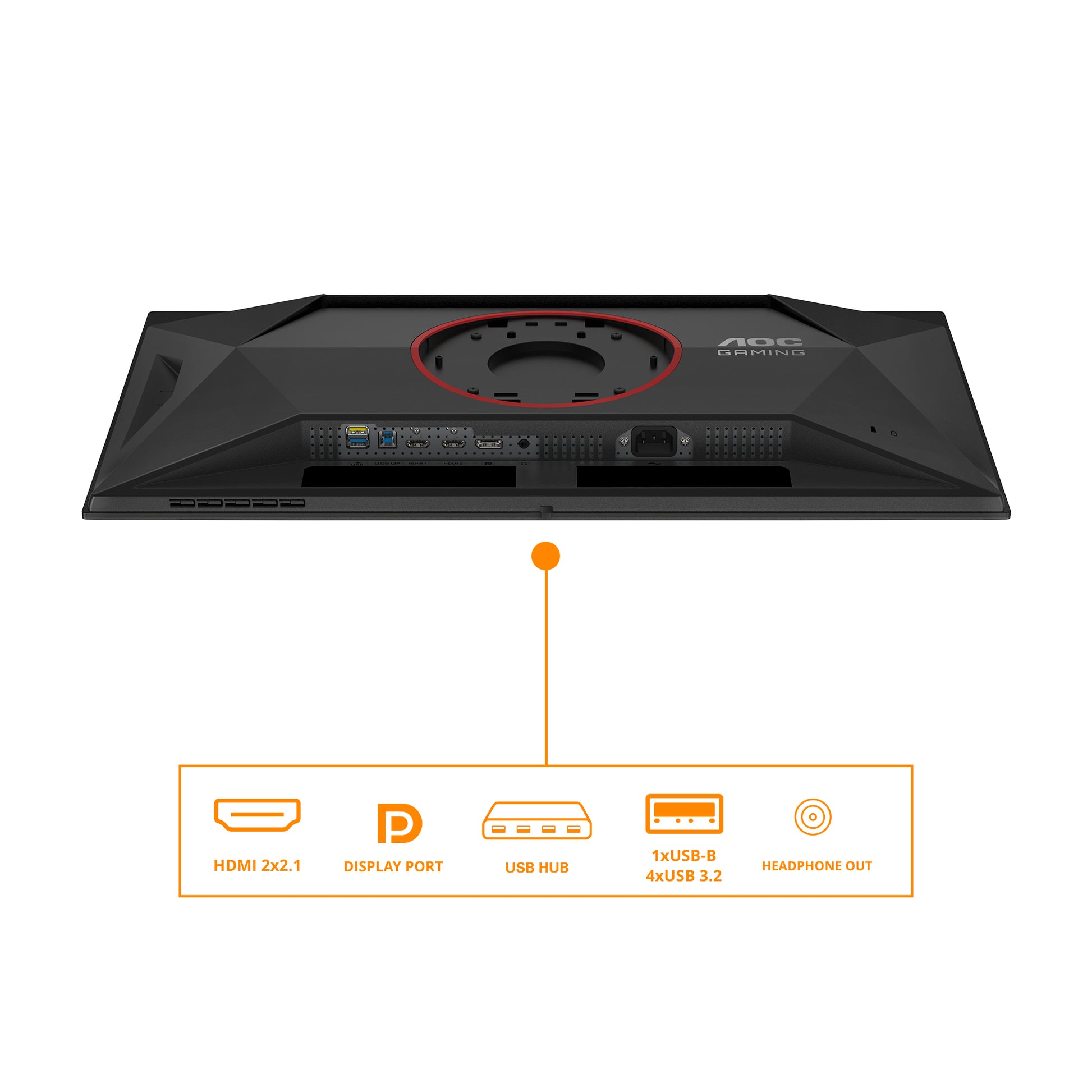 AOC Q27G4ZD – Monitor, 27" WQHD (2560 × 1440), QD-OLED, 240 Hz, VESA 100 × 100, Rot